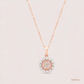 SJJDP153 | Chic Rosette Diamond Floral Pendant