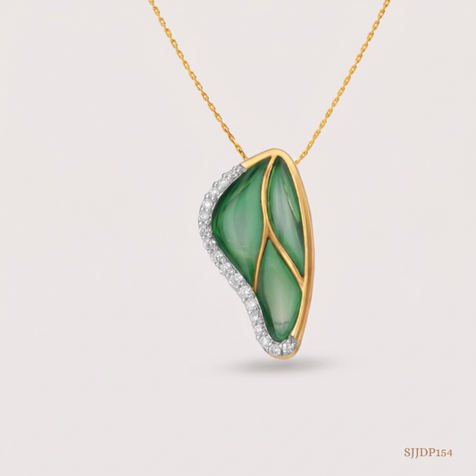 SJJDP154 | Winged Elegance Diamond Designer Pendant