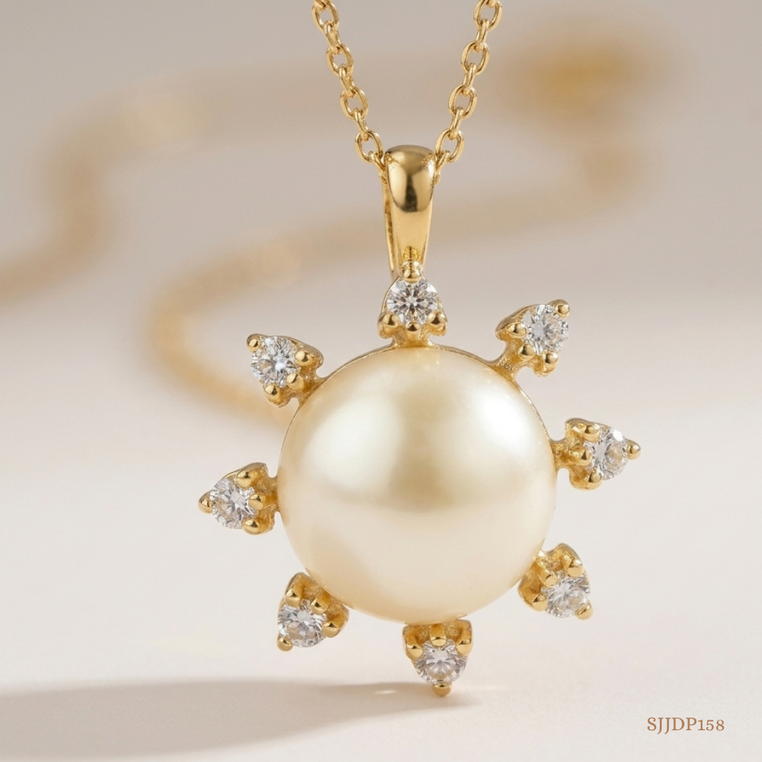 SJJDP158 | Sun Inspired Diamond Statement Pendant