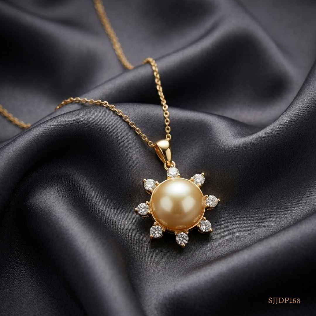 SJJDP158 | Sun Inspired Diamond Statement Pendant