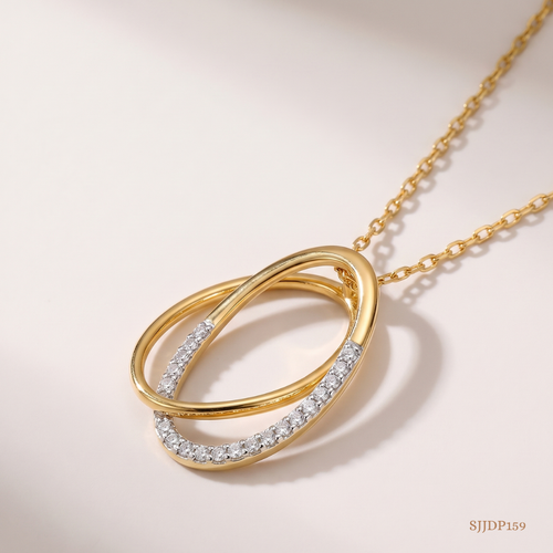 SJJDP159 | Twinkle Loop Diamond Elegant Pendant
