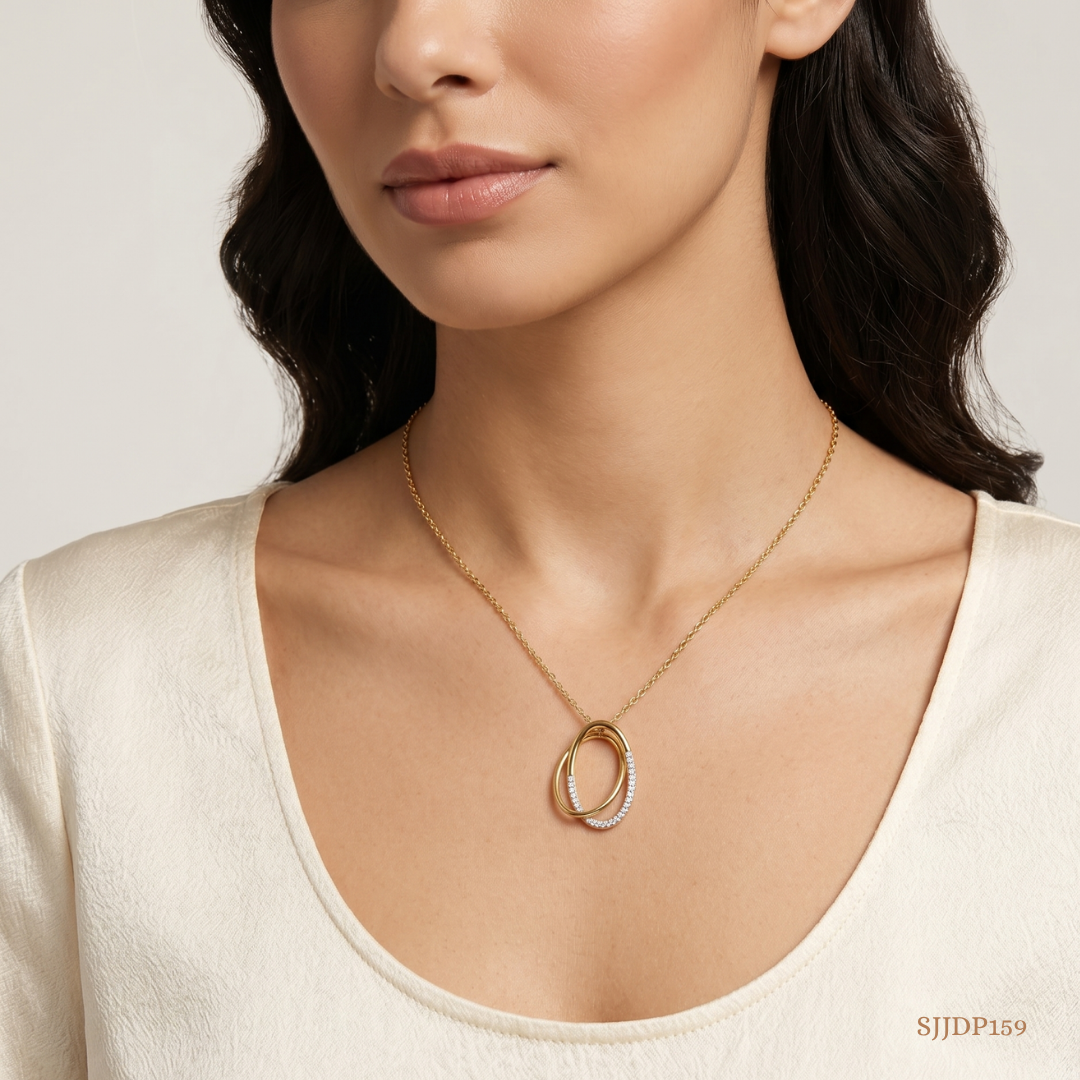 SJJDP159 | Twinkle Loop Diamond Elegant Pendant