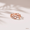 SJJDR101 | Modish Links Diamond Statement Ring