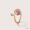 SJJDR102 | Flutter Wing Diamond Designer Ring
