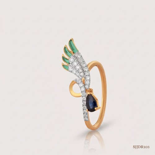SJJDR103 | Aerial Poise Diamond Contemporary Ring