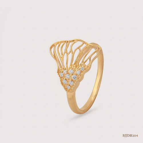 SJJDR104 | Luminous Drift Diamond Elegant Ring