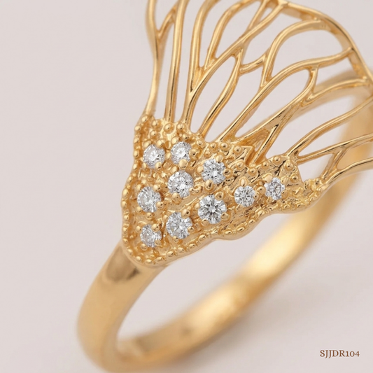 SJJDR104 | Luminous Drift Diamond Elegant Ring