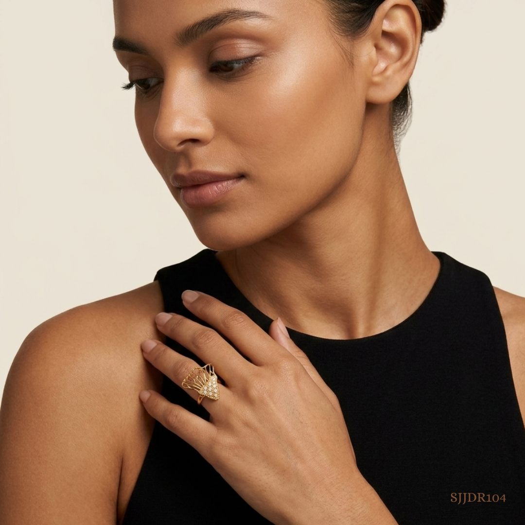 SJJDR104 | Luminous Drift Diamond Elegant Ring