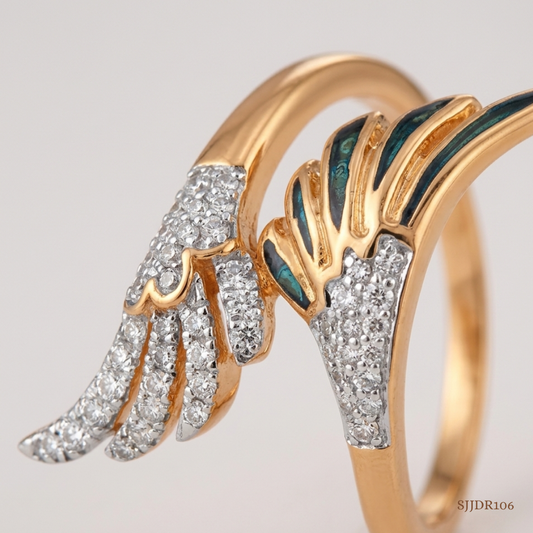 SJJDR106 | Winged Arc Diamond Fashion Ring
