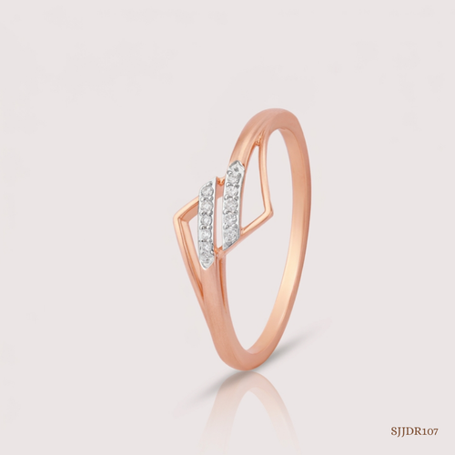 SJJDR107 | Geometric Overlap Diamond Modern Ring