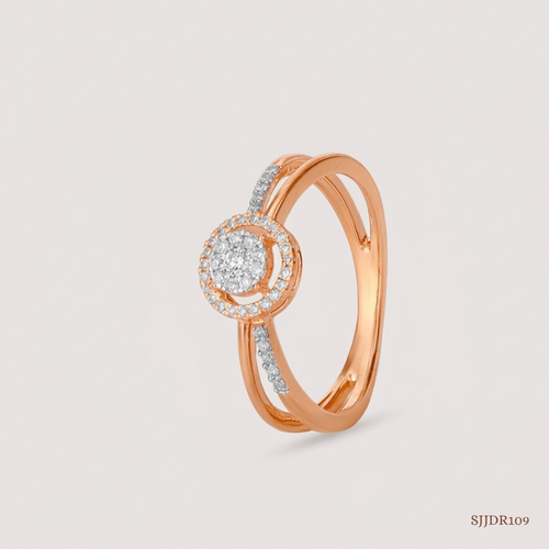 SJJDR109 | Blush Circle Diamond Elegant Ring