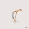 SJJDR110 | Golden Arc Diamond Designer Ring