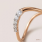 SJJDR110 | Golden Arc Diamond Designer Ring