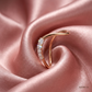 SJJDR110 | Golden Arc Diamond Designer Ring