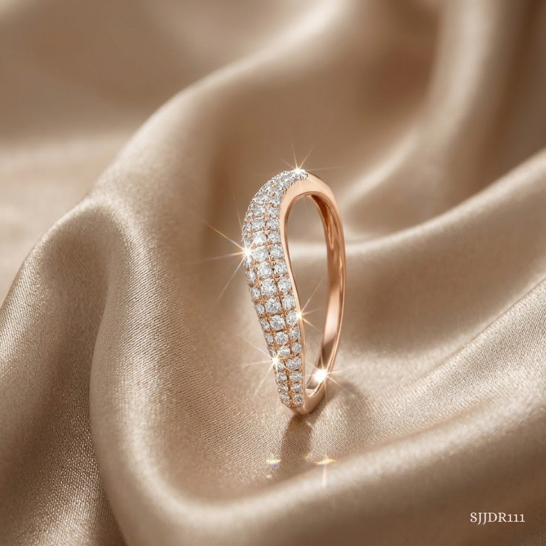 SJJDR111 | Sparkle Tide Diamond Contemporary Ring