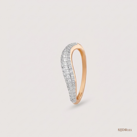 SJJDR111 | Sparkle Tide Diamond Contemporary Ring
