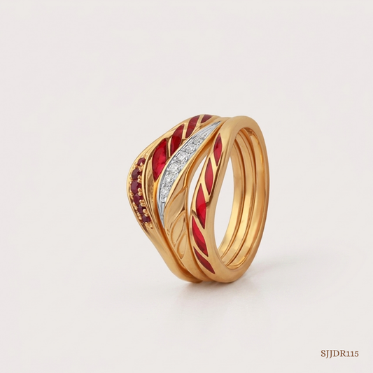 SJJDR115 | Stepping Stackable Diamond Fashion Ring