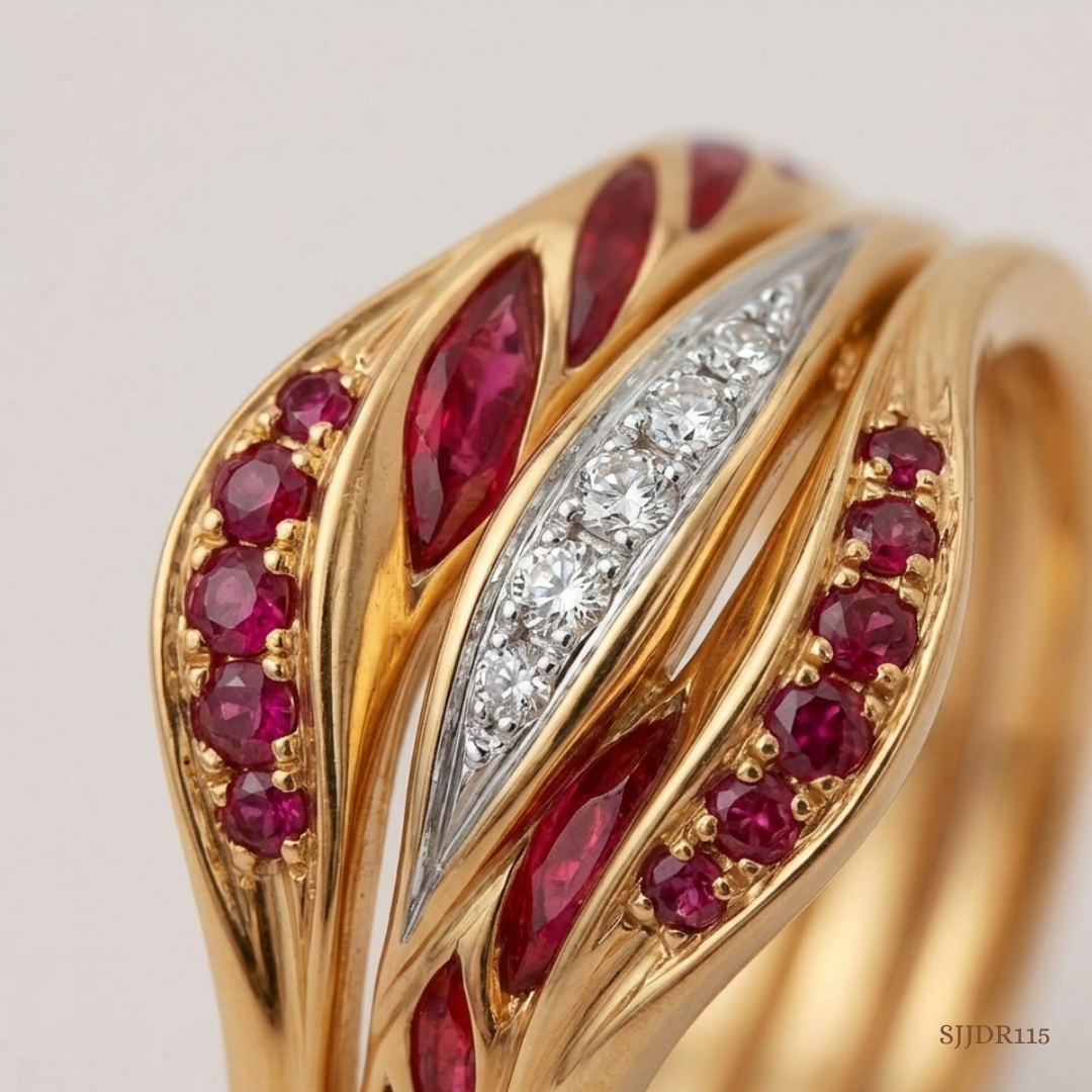 SJJDR115 | Stepping Stackable Diamond Fashion Ring