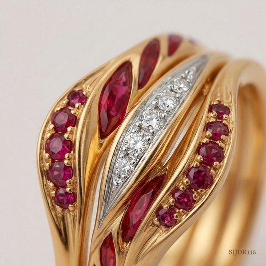SJJDR115 | Stepping Stackable Diamond Fashion Ring