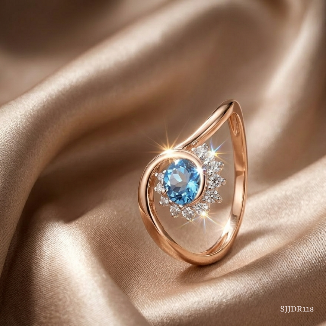 SJJDR118 | Celeste Bloom Diamond Floral Ring