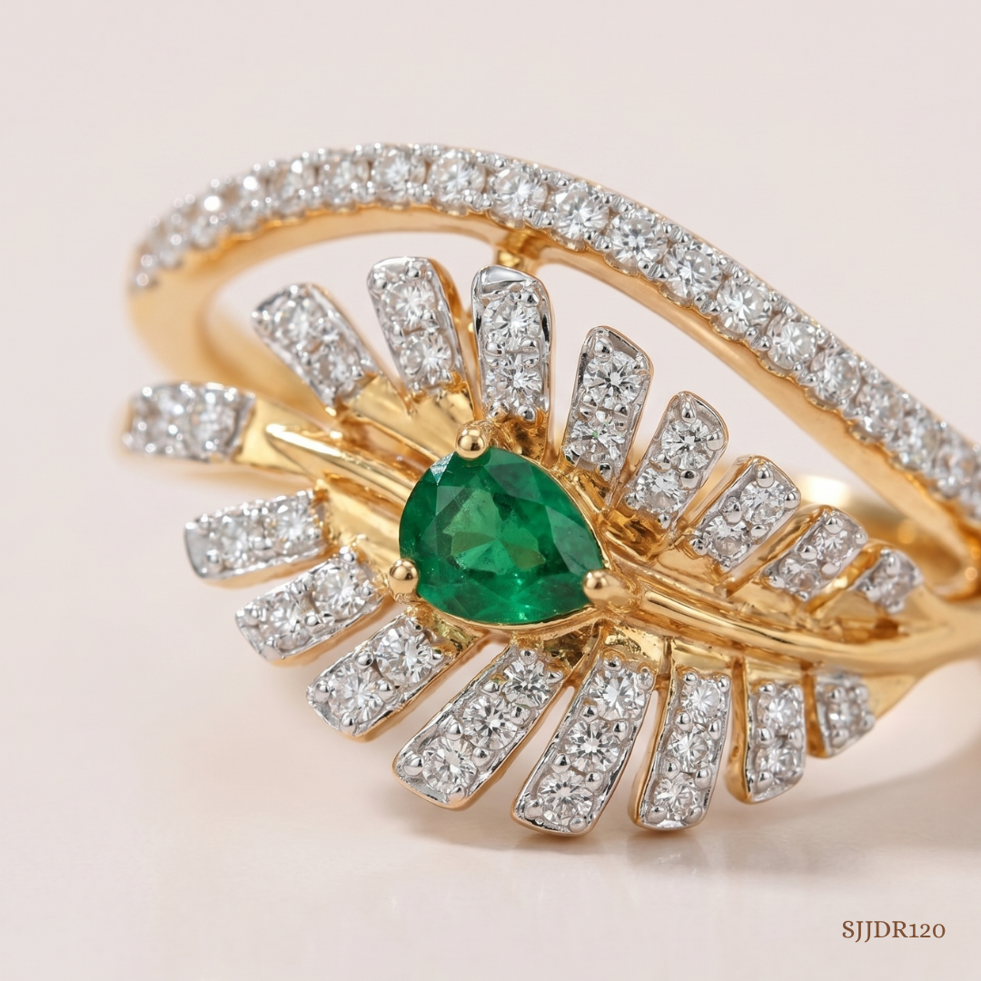 SJJDR120 | Brilliance Burst Diamond Statement Ring