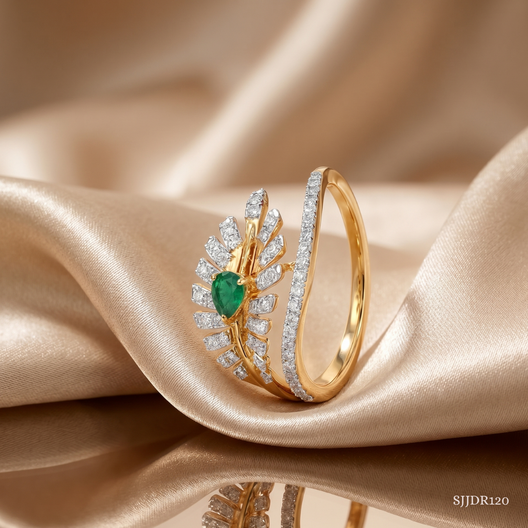 SJJDR120 | Brilliance Burst Diamond Statement Ring