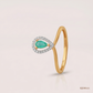 SJJDR121 | Teardrop Halo Diamond Elegant Ring