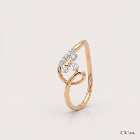 SJJDR125 | Flowing Vine Diamond Designer Ring