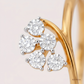 SJJDR126 | Petal Arc Diamond Floral Ring