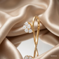 SJJDR126 | Petal Arc Diamond Floral Ring