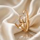 SJJDR129 | Floral Frame Diamond Designer Ring