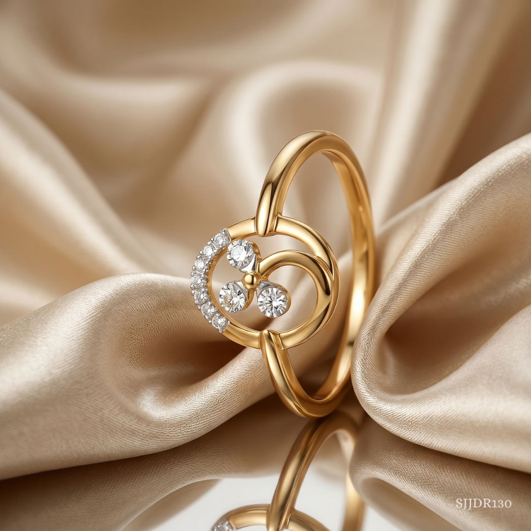 SJJDR130 | Orbit Bloom Diamond Statement Ring