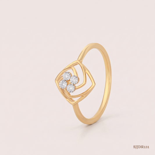 SJJDR131 | Framed Spark Diamond Statement Ring