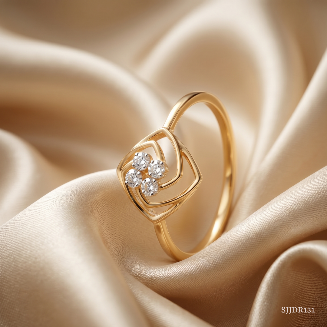 SJJDR131 | Framed Spark Diamond Statement Ring