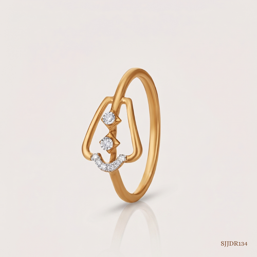 SJJDR134 | Linear Spark Diamond Modern Ring