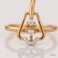 SJJDR134 | Linear Spark Diamond Modern Ring