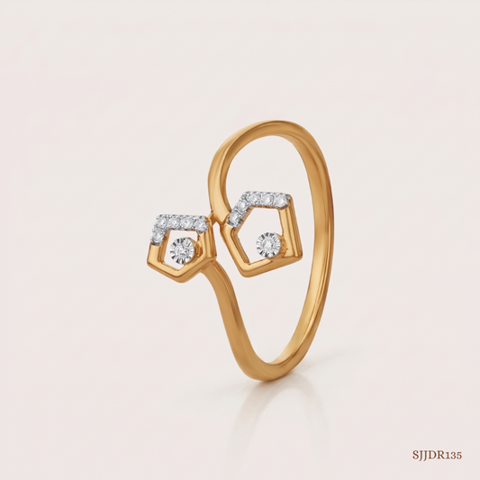 SJJDR135 | Bloom Halo Diamond Floral Ring