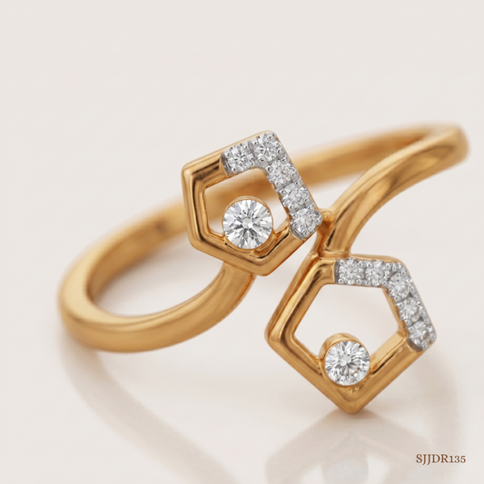 SJJDR135 | Bloom Halo Diamond Floral Ring