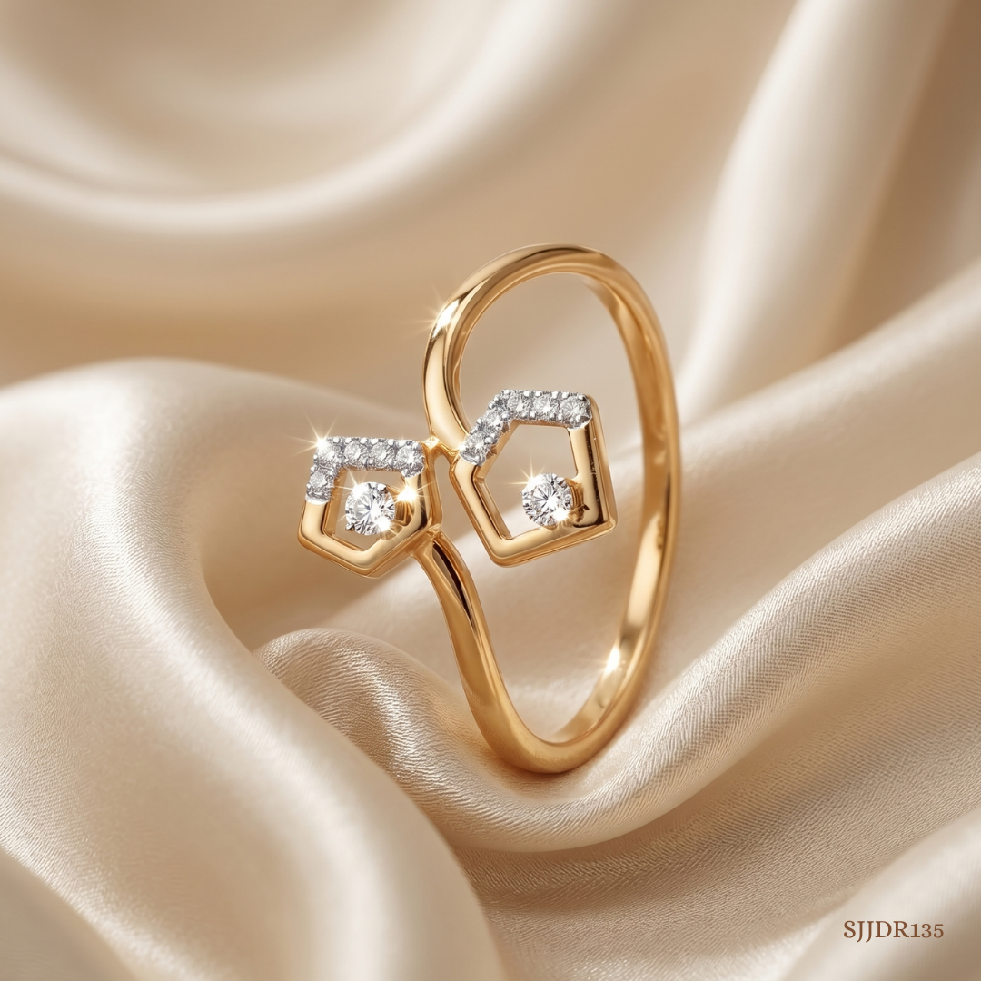 SJJDR135 | Bloom Halo Diamond Floral Ring