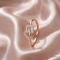 SJJDR136 | Square Buckle Diamond Statement Ring