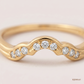 SJJDR137 | Scalloped Curve Diamond Designer Ring