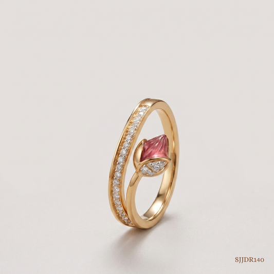 SJJDR140 | Whispering Bloom Diamond Floral Ring