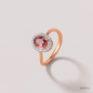 SJJDR145 | Blush Bloom Diamond Floral Ring