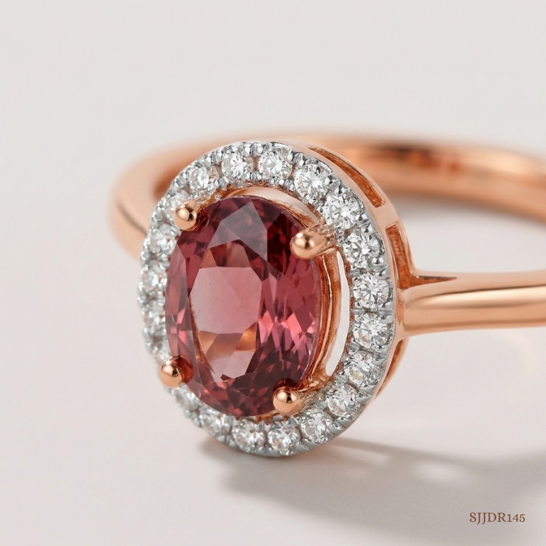 SJJDR145 | Blush Bloom Diamond Floral Ring