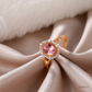 SJJDR146 | Halo Blush Diamond Elegant Ring