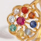 SJJDR147 | Majestic Navratna Diamond Statement Ring