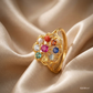 SJJDR147 | Majestic Navratna Diamond Statement Ring