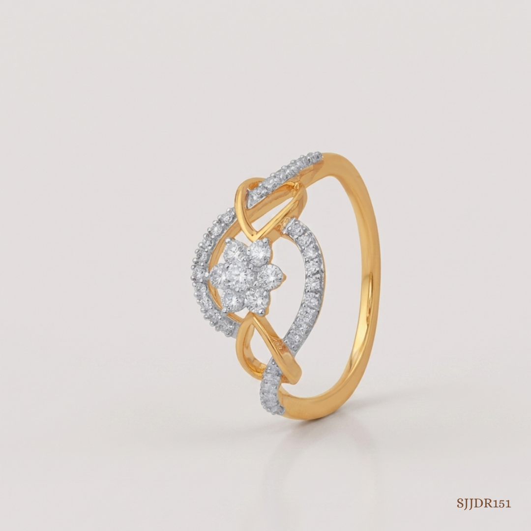 SJJDR151 | Blooming Beauty Diamond Floral Ring