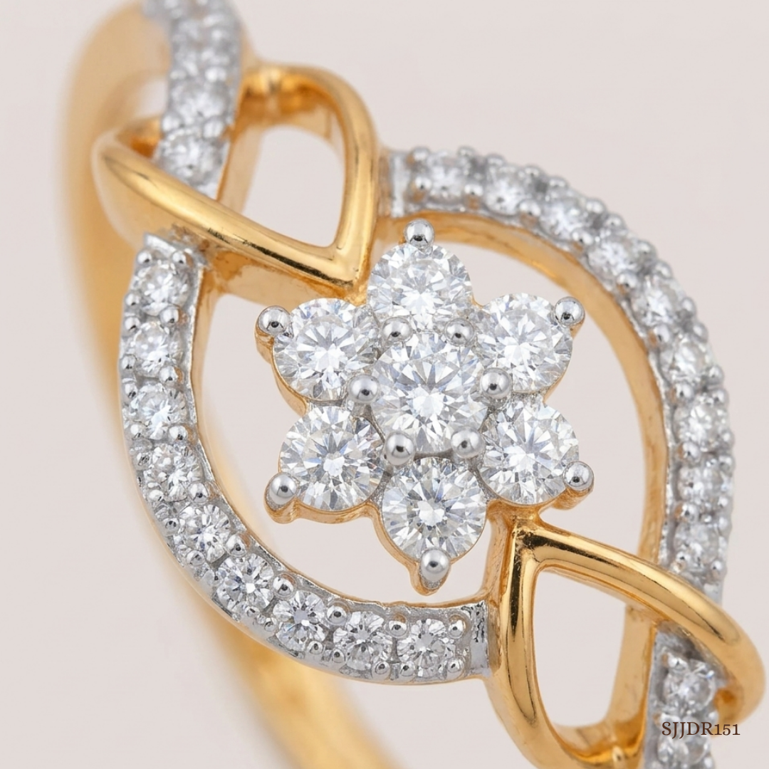 SJJDR151 | Blooming Beauty Diamond Floral Ring