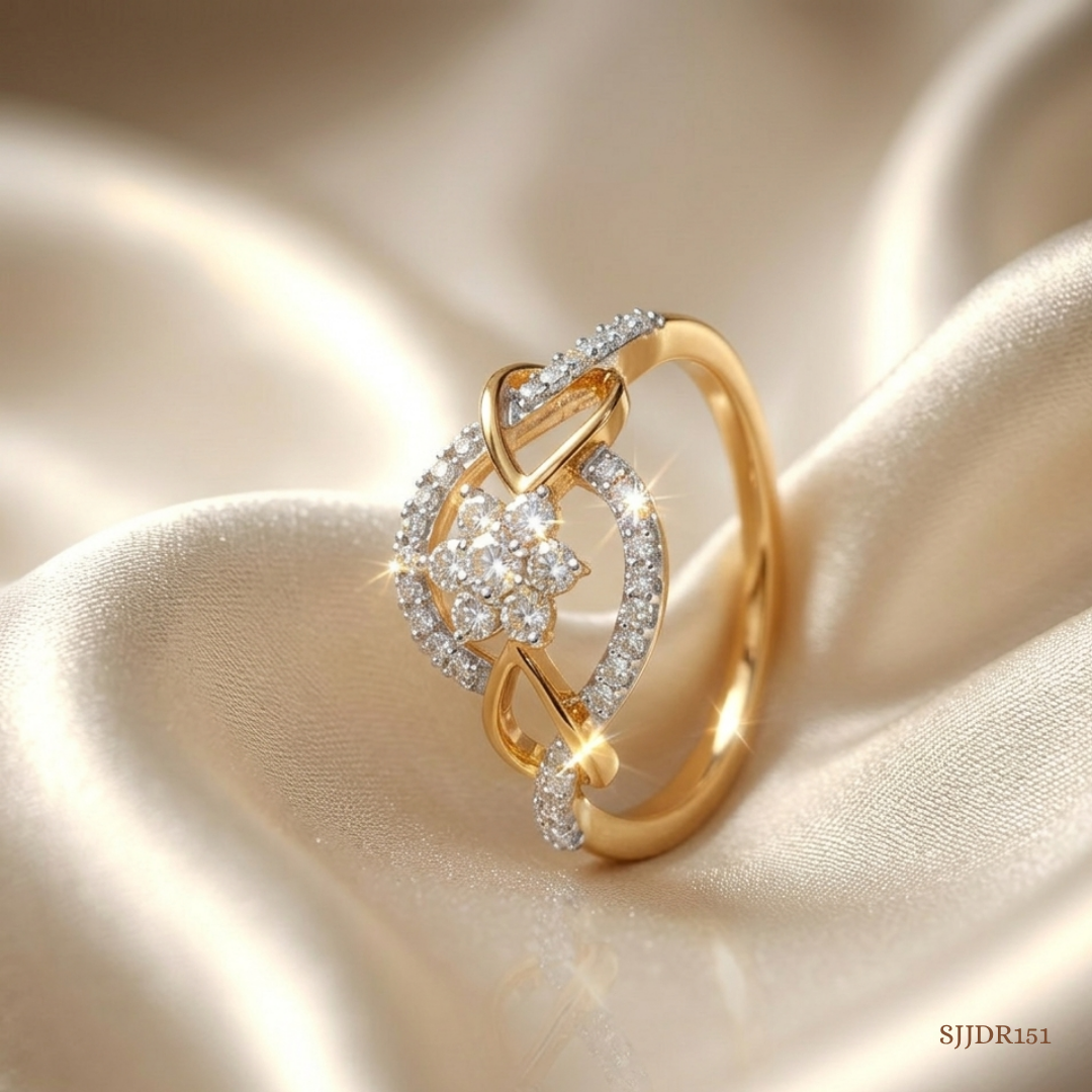 SJJDR151 | Blooming Beauty Diamond Floral Ring